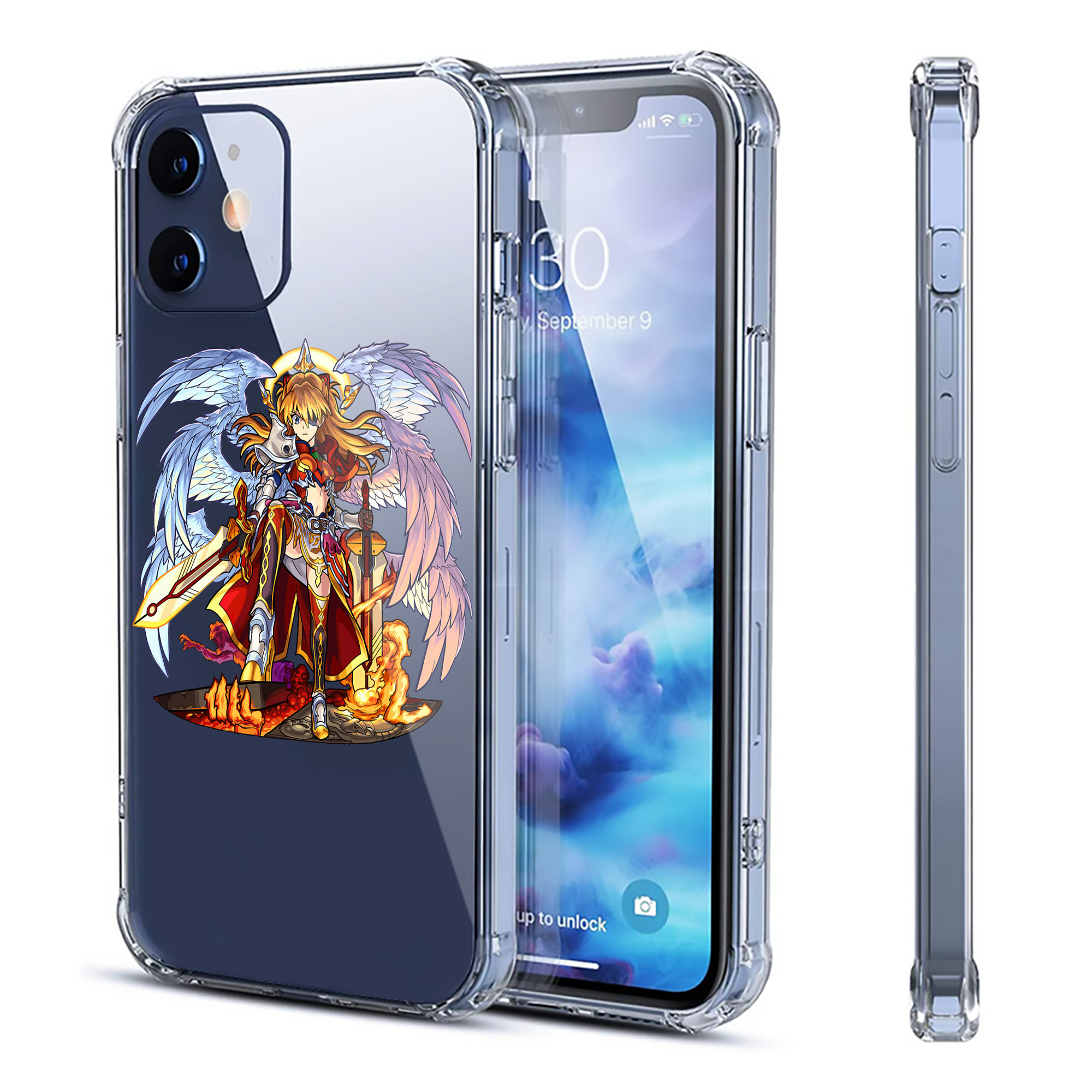 （画像用） EVA 新世紀エヴァンゲリオン 【iPhone 12シリーズ対応】透明スマホケース（クリアソフトケース）